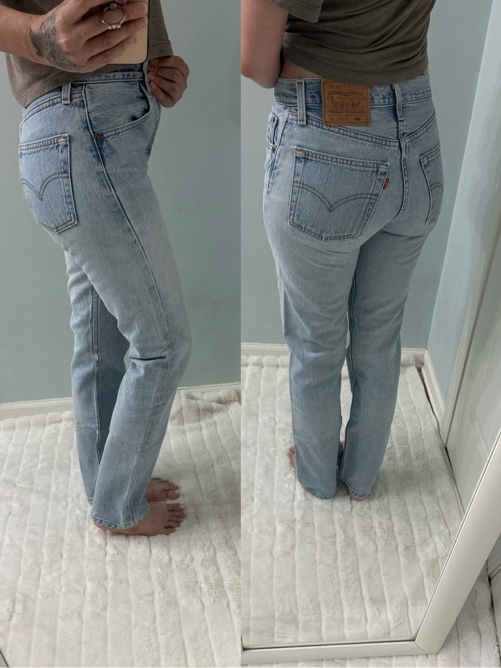 Vintage Levis 501 Jeans Light Faded Blue 24